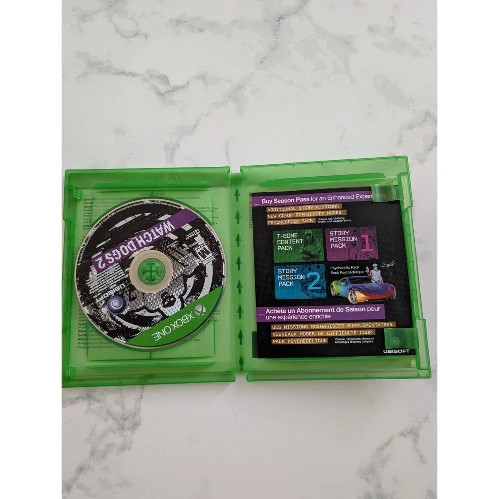 Watch Dogs 2 Microsoft Xbox One Complete In Box CIB Excellent Condition